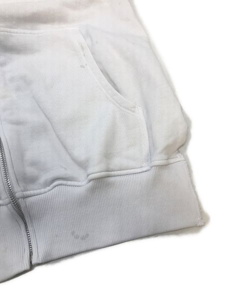 COMME des GARCONS SHIRT（コムデギャルソンシャツ）COMME des GARCONS SHIRT (コムデギャルソンシャツ) KAWS (カウズ) ドッキングシャツジップパーカー ホワイト サイズ:Sの古着・服飾アイテム