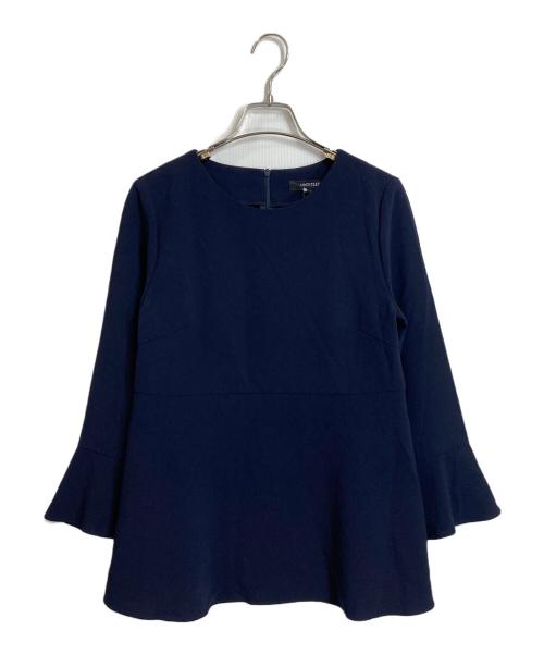 UNTITLED（アンタイトル）UNTITLED (アンタイトル) ペプラムブラウス ロングスリーブブラウス 長袖ブラウス ネイビー サイズ:1の古着・服飾アイテム