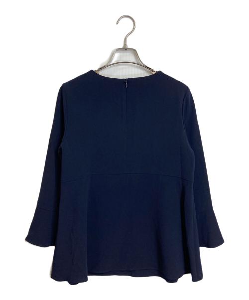 UNTITLED（アンタイトル）UNTITLED (アンタイトル) ペプラムブラウス ロングスリーブブラウス 長袖ブラウス ネイビー サイズ:1の古着・服飾アイテム