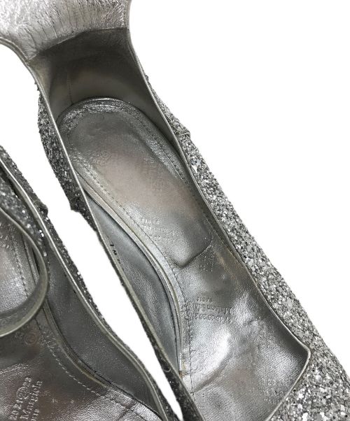 Martin Margiela22（マルタン・マルジェラ22）Martin Margiela22 (マルタン・マルジェラ22) メリージェーンヒールパンプス シルバー サイズ:37の古着・服飾アイテム