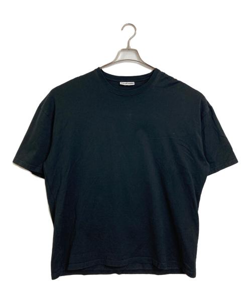 SOFTHYPHEN（ソフトハイフン）SOFTHYPHEN (ソフトハイフン) COTTON BIG TEE コットンビッグT  Tシャツ　半袖カットソー　オーバーサイズ　日本製 ブラック サイズ:03の古着・服飾アイテム
