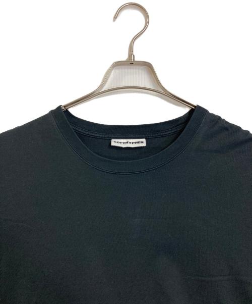 SOFTHYPHEN（ソフトハイフン）SOFTHYPHEN (ソフトハイフン) COTTON BIG TEE コットンビッグT  Tシャツ　半袖カットソー　オーバーサイズ　日本製 ブラック サイズ:03の古着・服飾アイテム