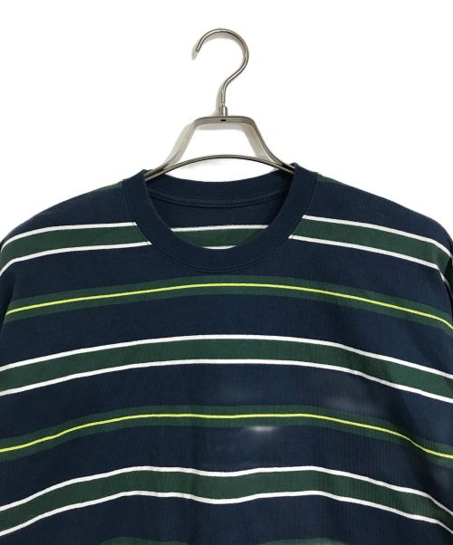 FreshService（フレッシュサービス）FreshService (フレッシュサービス) ボーダーカットソー グリーン サイズ:FREEの古着・服飾アイテム
