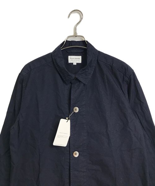 Manual Alphabet（マニュアル アルファベット）MANUAL ALPHABET (マニュアル アルファベット) ステンカラーコート ネイビー サイズ:3の古着・服飾アイテム