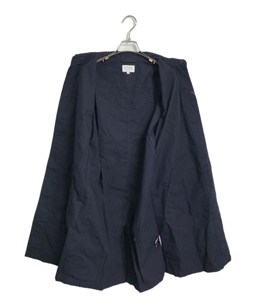 Manual Alphabet（マニュアル アルファベット）MANUAL ALPHABET (マニュアル アルファベット) ステンカラーコート ネイビー サイズ:3の古着・服飾アイテム