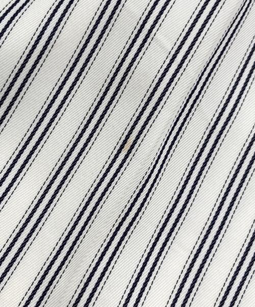 ADEAM（アディアム）ADEAM (アディアム) ストライプ柄 テーラードパンツ アイボリーの古着・服飾アイテム