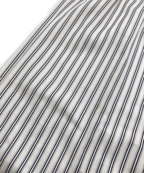 ADEAM（アディアム）ADEAM (アディアム) ストライプ柄 テーラードパンツ アイボリーの古着・服飾アイテム