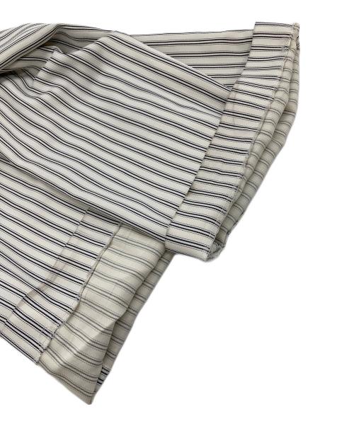 ADEAM（アディアム）ADEAM (アディアム) ストライプ柄 テーラードパンツ アイボリーの古着・服飾アイテム