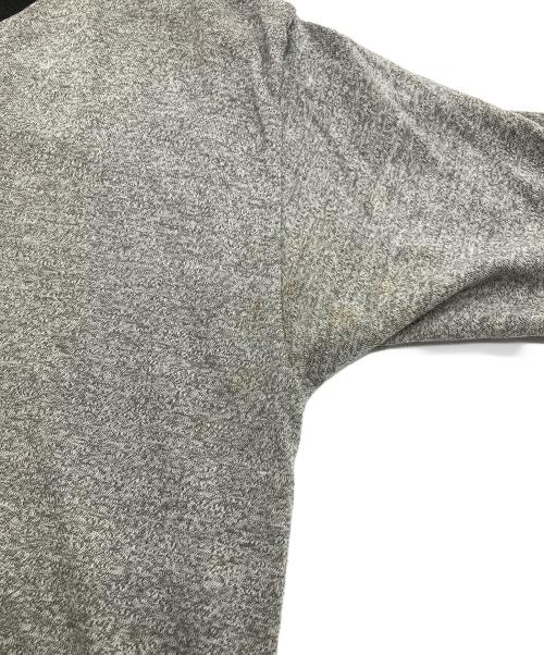 DISNEY（ディズニー）DISNEY (ディズニー) 【古着】霜降りリンガーTシャツ　半袖カットソー　Tシャツ　Tee   USA製　キャラT  ミッキー グレー サイズ: Mの古着・服飾アイテム