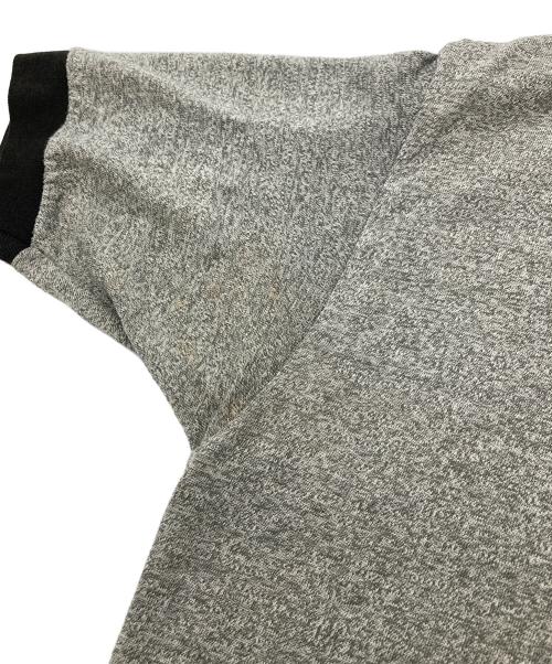DISNEY（ディズニー）DISNEY (ディズニー) 【古着】霜降りリンガーTシャツ　半袖カットソー　Tシャツ　Tee   USA製　キャラT  ミッキー グレー サイズ: Mの古着・服飾アイテム