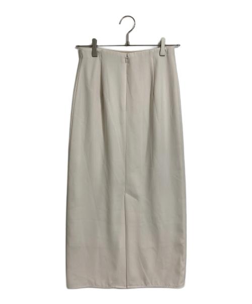 anuans（アニュアンス）anuans (アニュアンス) バックサテンタイトスカート ロングスカート ホワイト サイズ:Sの古着・服飾アイテム