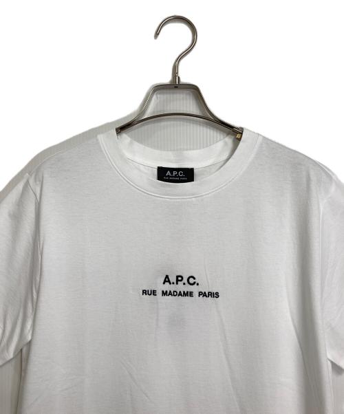A.P.C.（アーペーセー）A.P.C. (アーペーセー) HOMME S/S TEE ホワイト サイズ:XSの古着・服飾アイテム