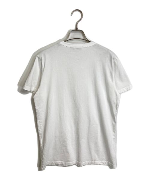 maison kitsune（メゾンキツネ）maison kitsune (メゾンキツネ) フォックスヘッド パッチ クラシック Ｔシャツ ホワイト サイズ:Mの古着・服飾アイテム