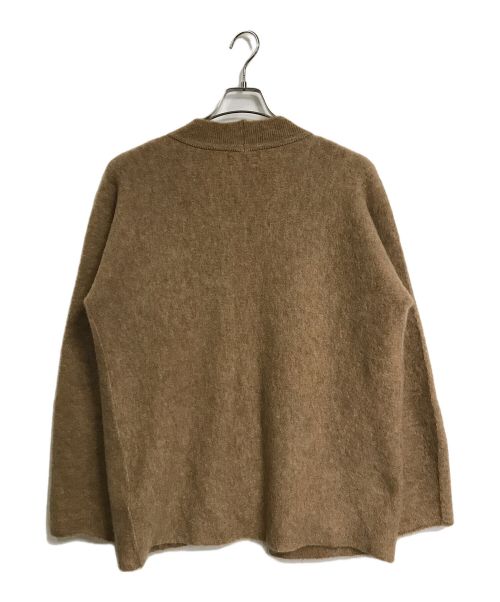 UNFIL（アンフィル）unfil (アンフィル) stretch superkid mohair cardigan モヘアカーディガン　日本製 ベージュ サイズ:5の古着・服飾アイテム