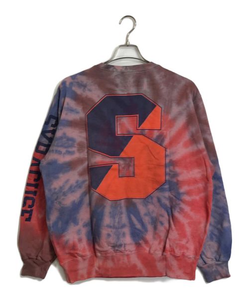 Champion REVERSE WEAVE（チャンピオン リバース ウィーブ）Champion REVERSE WEAVE (チャンピオン リバース ウィーブ) 【古着】カレッジロゴ後染めスウェット レッド×ブルー サイズ:Lの古着・服飾アイテム