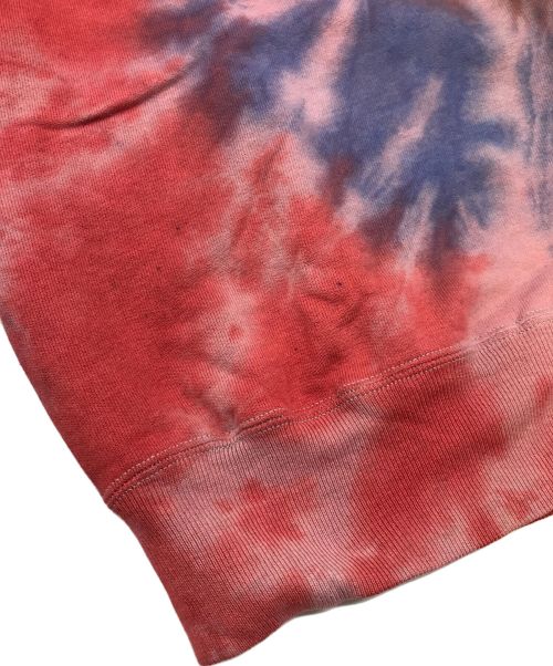 Champion REVERSE WEAVE（チャンピオン リバース ウィーブ）Champion REVERSE WEAVE (チャンピオン リバース ウィーブ) 【古着】カレッジロゴ後染めスウェット レッド×ブルー サイズ:Lの古着・服飾アイテム