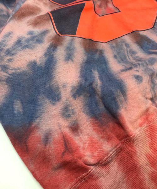 Champion REVERSE WEAVE（チャンピオン リバース ウィーブ）Champion REVERSE WEAVE (チャンピオン リバース ウィーブ) 【古着】カレッジロゴ後染めスウェット レッド×ブルー サイズ:Lの古着・服飾アイテム