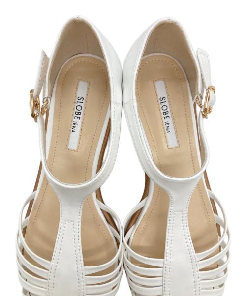 SLOBE IENA（スローブ イエナ）SLOBE IENA (スローブ イエナ) SLOBE グルカサンダル　フラットサンダル　ローヒールサンダル ホワイト サイズ:24.5cmの古着・服飾アイテム