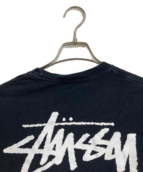 stussy（ステューシー）stussy (ステューシー) STOCK LINK TEE  半袖カットソー　Tシャツ　Tee  ロゴプリントTシャツ　メキシコ製 ブラック サイズ:Sの古着・服飾アイテム