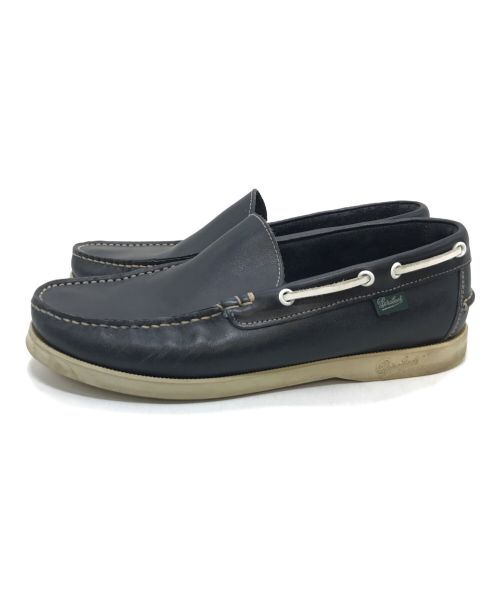 PARABOOT（パラブーツ）PARABOOT (パラブーツ) BEAMS (ビームス) スリッポン モカシンローファー ネイビー サイズ:実寸参照の古着・服飾アイテム