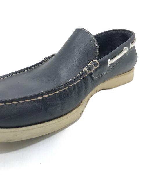 PARABOOT（パラブーツ）PARABOOT (パラブーツ) BEAMS (ビームス) スリッポン モカシンローファー ネイビー サイズ:実寸参照の古着・服飾アイテム