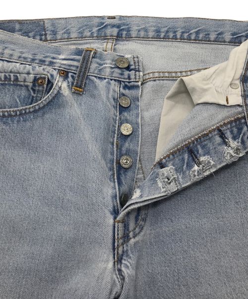 LEVI'S（リーバイス）LEVI'S (リーバイス) 【古着】501 66後期デニムパンツ　ボタン裏6 プリントタブ  ブルー サイズ:実寸参照の古着・服飾アイテム