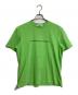 MSGM（エムエスジーエム）の古着「ロゴプリントTシャツシャツ　半袖カットソー　Tシャツ　Tee   イタリア製」｜グリーン