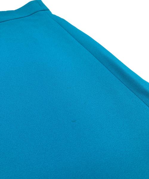 BLAMINK（ブラミンク）BLAMINK (ブラミンク) トラペーズ スカート ロング ウールライク ブルー サイズ:36の古着・服飾アイテム