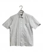 BURBERRY BLACK LABELバーバリーブラックレーベル）の古着「ボタンダウン半袖シャツ　S/S」｜ホワイト