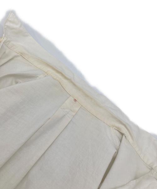 Swedish Army（スウェーデン軍）swedish army (スウェーデン軍) 【古着】50’Sグランパシャツ　スウェーデン軍　50年代 ホワイト サイズ:45の古着・服飾アイテム