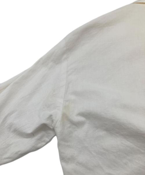 Swedish Army（スウェーデン軍）swedish army (スウェーデン軍) 【古着】50’Sグランパシャツ　スウェーデン軍　50年代 ホワイト サイズ:45の古着・服飾アイテム