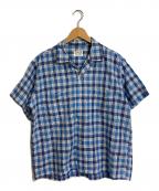 Pilgrimピルグリム）の古着「【古着】50’S～60’Sオープンカラーシャツ　50年代　60年代」｜ブルー