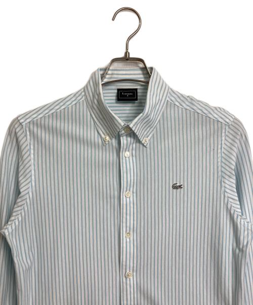 LACOSTE（ラコステ）LACOSTE (ラコステ) ボタンダウンシャツ　コットンシャツ スカイブルー サイズ:4の古着・服飾アイテム