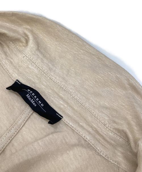 WEEKEND Max Mara（ウィークエンド マックスマーラ）Weekend Max Mara (ウィークエンド マックスマーラ) リネンジャケット　S/S  ベージュ サイズ:Mの古着・服飾アイテム