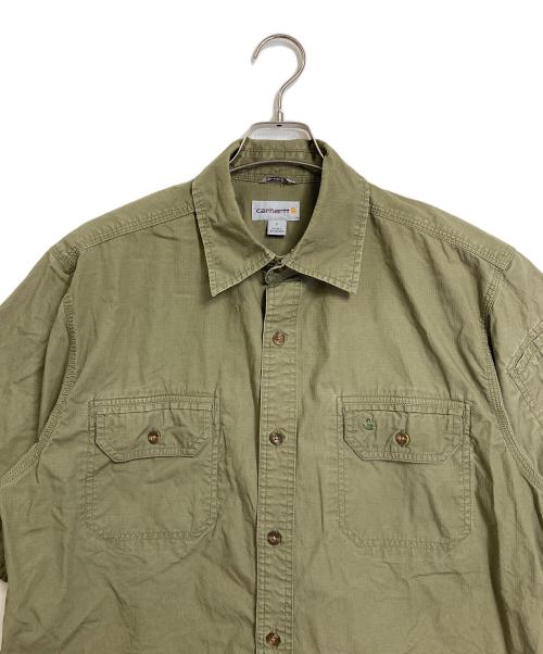 CarHartt（カーハート）CarHartt (カーハート) カーハート　半袖ワークシャツ グリーン サイズ:Lの古着・服飾アイテム