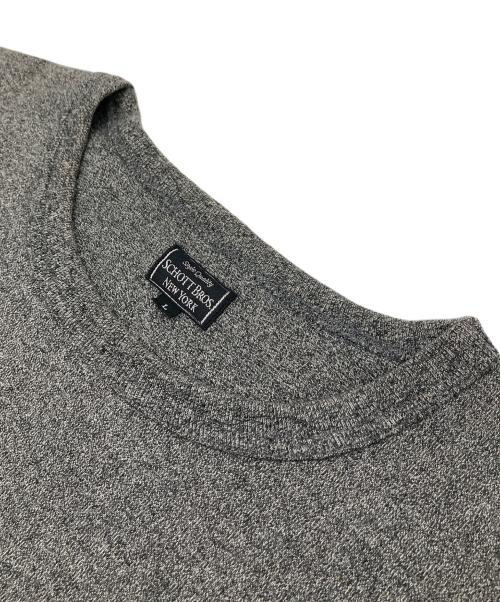 SCHOTT BROS.（ショット）SCHOTT BROS. (ショットブロス) Schott ヘビーオンス・レザーポケット「ワンスター」Tシャツ グレー サイズ:Lの古着・服飾アイテム
