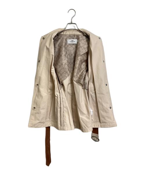 COACH（コーチ）COACH (コーチ) カジュアルミリタリー ジャケット　アウター　ライトアウター アイボリー サイズ:XSの古着・服飾アイテム