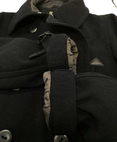 NIGEL CABOURN（ナイジェルケーボン）NIGEL CABOURN (ナイジェルケーボン) MILITARY PEA COAT ネイビー×ブラック サイズ:44の古着・服飾アイテム