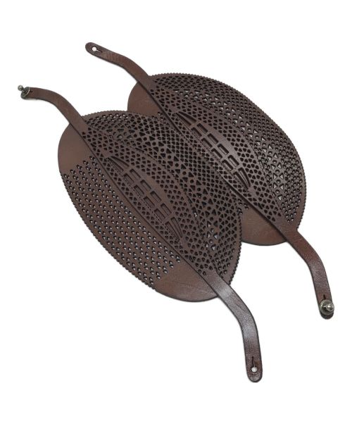 DRIES VAN NOTEN（ドリスヴァンノッテン）DRIES VAN NOTEN (ドリスヴァンノッテン) ウイングチップサイドジップブーツ ブラウン サイズ:35 1/2の古着・服飾アイテム