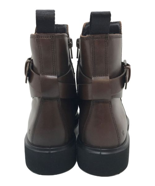 ECCO（エコー）ECCO (エコー) ジョッパーブーツ METROPOLE AMSTERDAM LEATHER JODHPUR BOOTS ショートブーツ　ブラウン ブラウン サイズ:38の古着・服飾アイテム