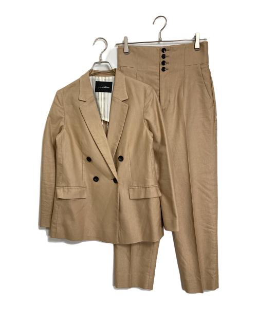 green label relaxing（グリーンレーベルリラクシング）green label relaxing (グリーンレーベルリラクシング) セットアップ　ジャケット　ハイウエストパンツ　オフィスカジュアル ベージュ サイズ:36の古着・服飾アイテム