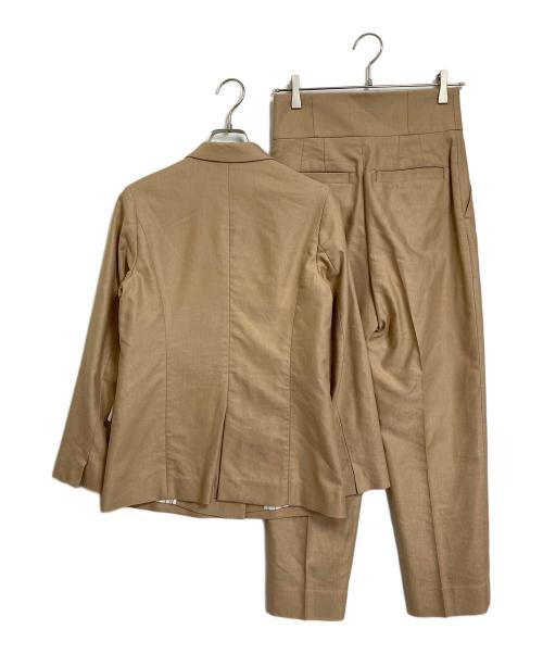 green label relaxing（グリーンレーベルリラクシング）green label relaxing (グリーンレーベルリラクシング) セットアップ　ジャケット　ハイウエストパンツ　オフィスカジュアル ベージュ サイズ:36の古着・服飾アイテム