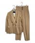 green label relaxing（グリーンレーベルリラクシング）の古着「セットアップ　ジャケット　ハイウエストパンツ　オフィスカジュアル」｜ベージュ