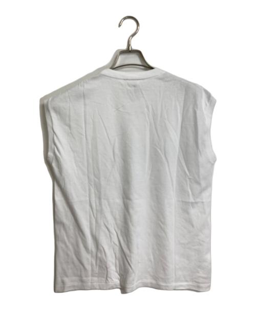 AURALEE（オーラリー）AURALEE (オーラリー) SEAMLESS CREW NECK ノースリーブTee  日本製 ホワイト サイズ:1の古着・服飾アイテム
