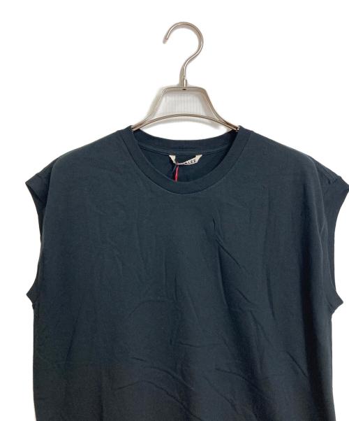 AURALEE（オーラリー）AURALEE (オーラリー) SEAMLESS CREW NECK ノースリーブTee  日本製 ブラック サイズ:1の古着・服飾アイテム