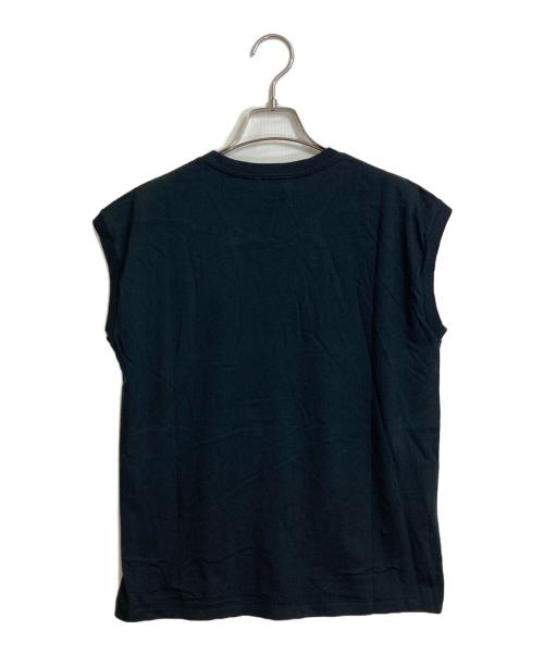 AURALEE（オーラリー）AURALEE (オーラリー) SEAMLESS CREW NECK ノースリーブTee  日本製 ブラック サイズ:1の古着・服飾アイテム