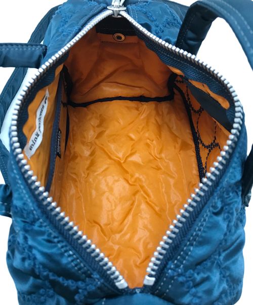 PORTER（ポーター）PORTER (ポーター) mina perhonen (ミナ ペルホネン) tambourine 2WAY DOCTORS BAG ドクターズバッグ ネイビー サイズ:実寸参照の古着・服飾アイテム