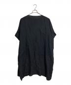 23区ニジュウサンク）の古着「LIBECO オーバーサイズ ワンピース リネンワンピース」｜ブラック