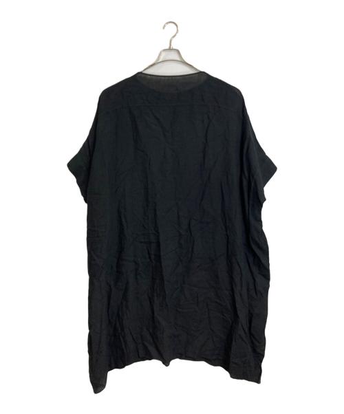 23区（ニジュウサンク）23区 (ニジュウサンク) LIBECO オーバーサイズ ワンピース リネンワンピース   ブラック サイズ:38の古着・服飾アイテム