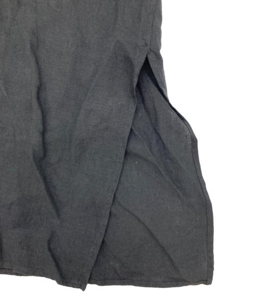 23区（ニジュウサンク）23区 (ニジュウサンク) LIBECO オーバーサイズ ワンピース リネンワンピース   ブラック サイズ:38の古着・服飾アイテム